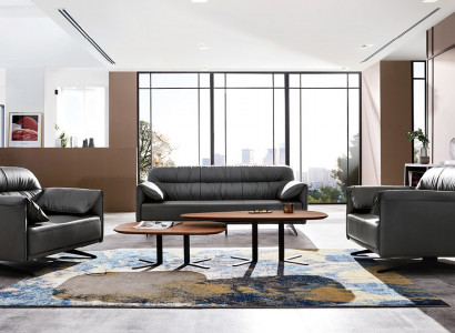 Moderne Designer Sofagarnitur Couch Polster Set Luxus Leder Sofas Couchen 3+1+1